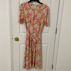 Appleseed’s NWOT Limited Edition Floral Knit Dress With Pockets